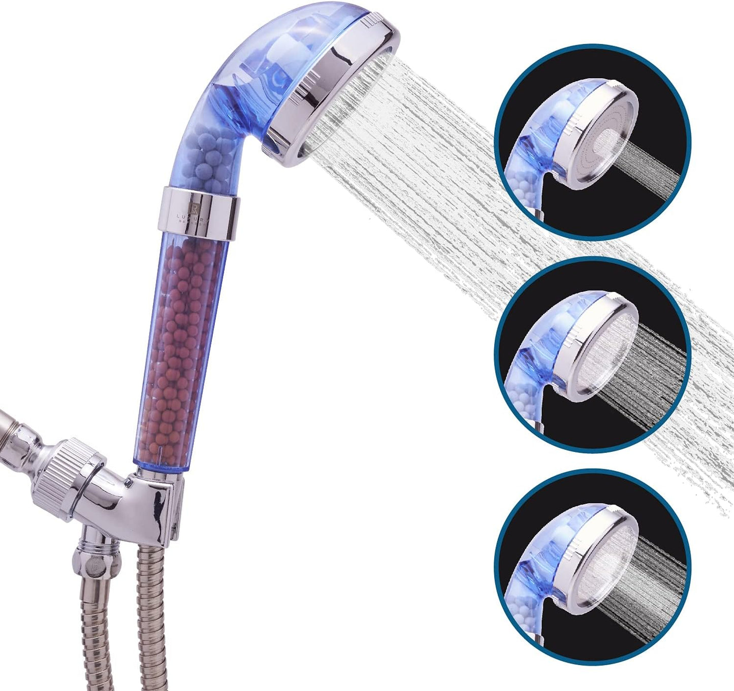 Shower Head High Pressure Filter with Beads