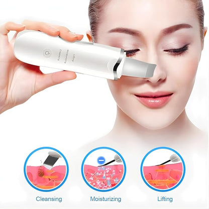 Ultrasonic Skin Scrubber – Deep Facial Cleansing Device ✨💆‍♀️