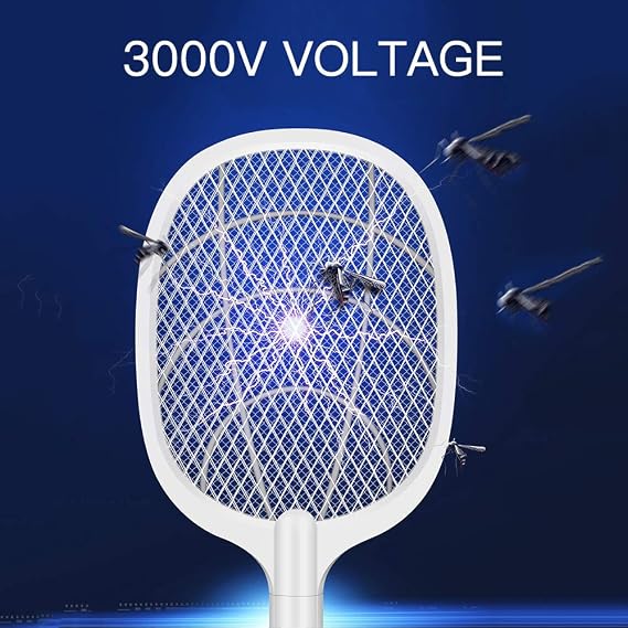 USB Rechargeable Electric Mosquito Swatter & Lamp – Fly Zapper