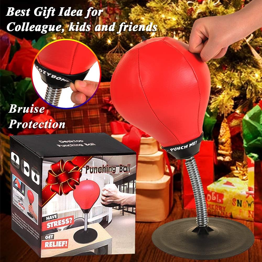 Desktop Punching Bag, [Upgrade, Flexibility] Boxing Bag Speed Balls Boxing High - Black color