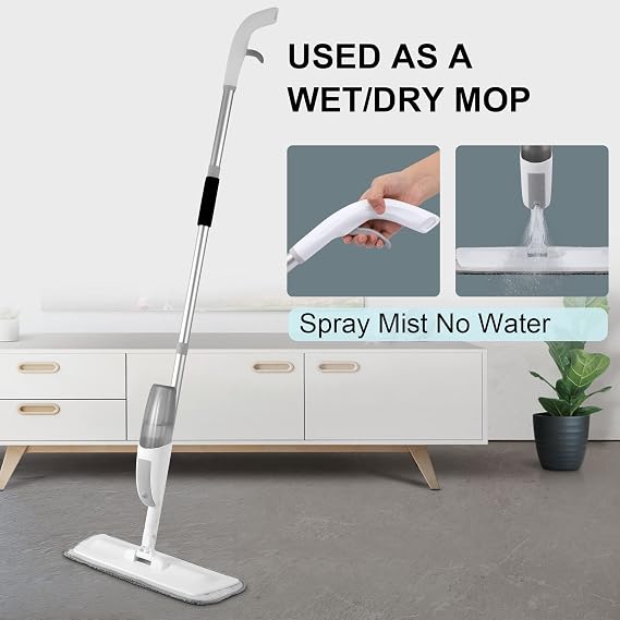 Microfiber Spray Mop with Refillable Bottle 🧹💦