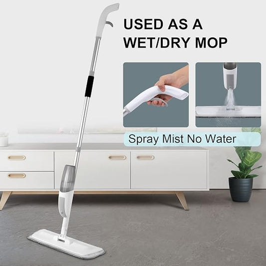 Microfiber Spray Mop with Refillable Bottle 🧹💦