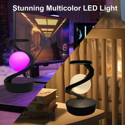 LED 360° Spiral Rotating Desk Lamp with Wireless Charger