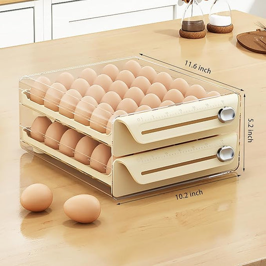 60-Egg Refrigerator Storage Container – BPA-Free Organizer