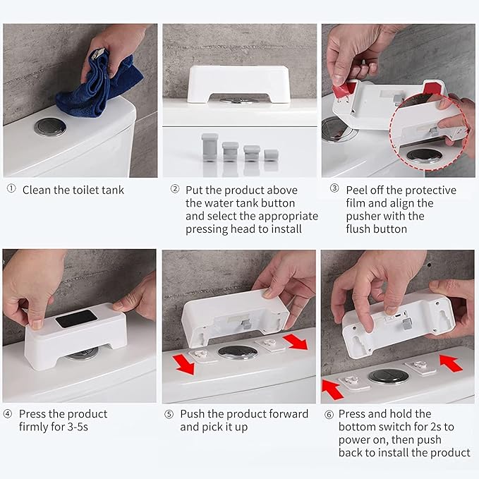 Touchless Toilet Flush Sensor – Automatic Infrared Flusher