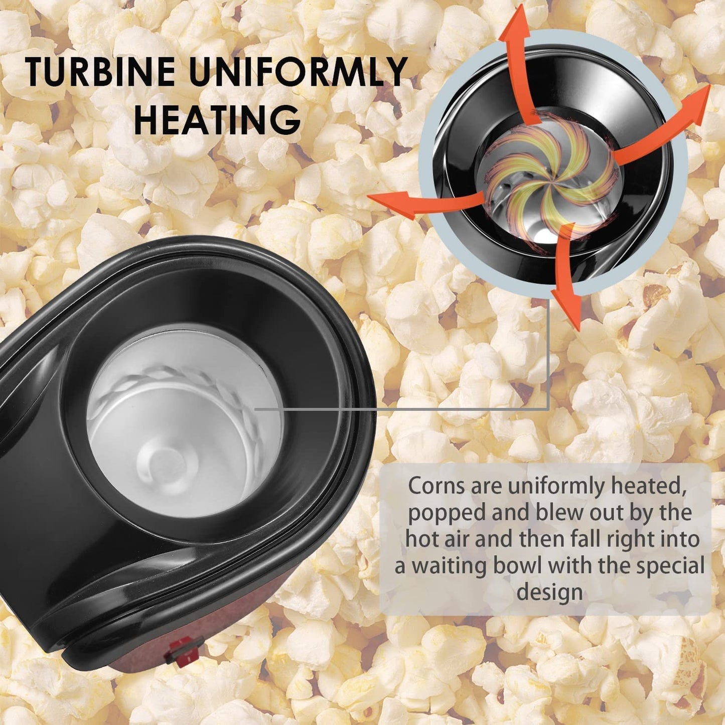 Popcorn Popper Electric Machine Snack Maker