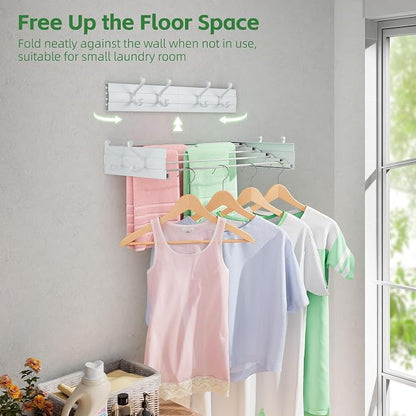 Foldable Wall-Mounted Drying Rack – 23.5" 👕🧺✨
