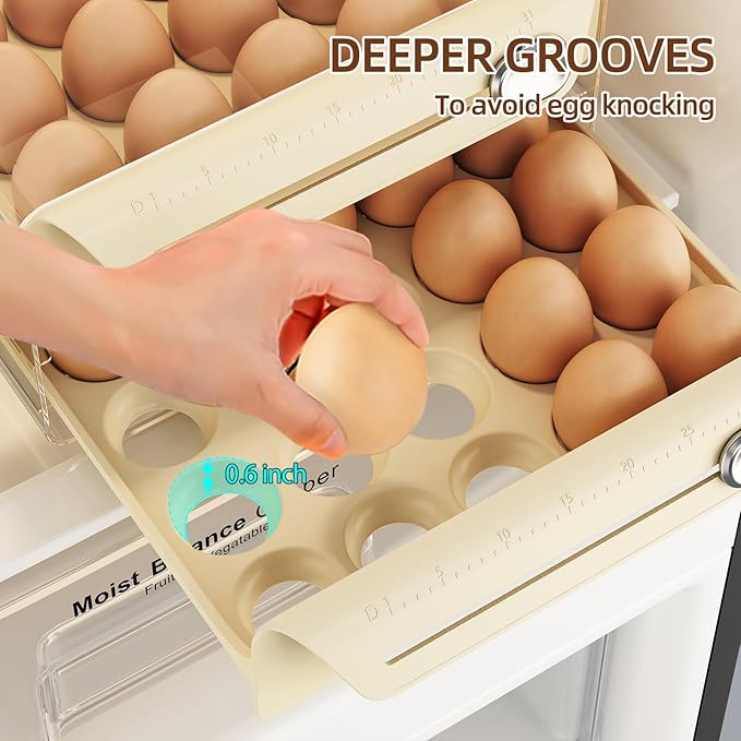 60-Egg Refrigerator Storage Container – BPA-Free Organizer