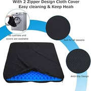 Silicone Gel Honeycomb Cushion pillow with Non-Slip Cover – Soft, Breathable Support for Home, Office, Car & Wheelchair