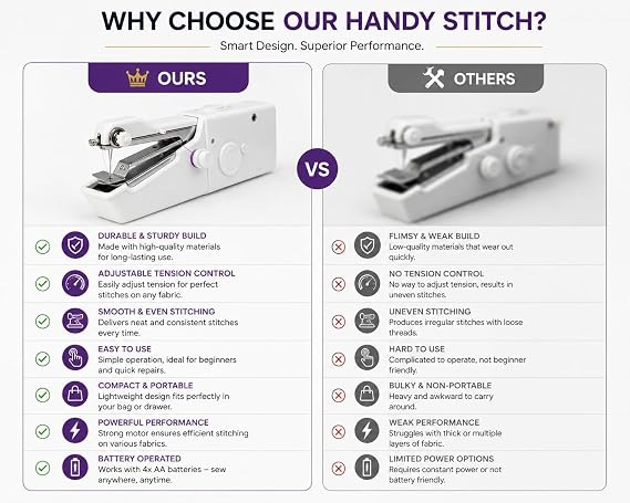 Portable Handheld Sewing Machine 🧵✨