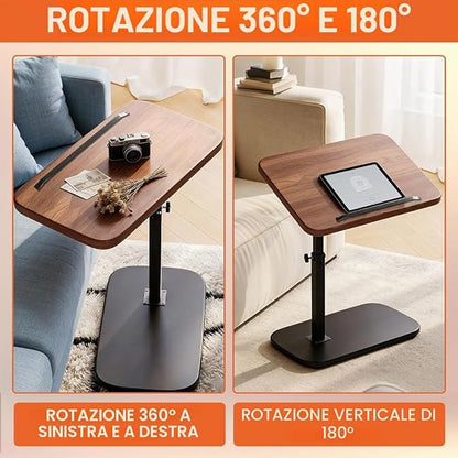 Adjustable Swivel Side Table – 45–80cm 🛋️✨