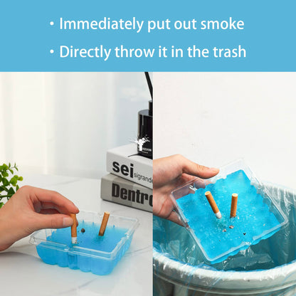 Disposable Ashtrays with Water Sands Gel
