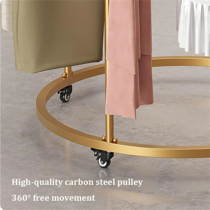 Rotating Spiral Dress Rack