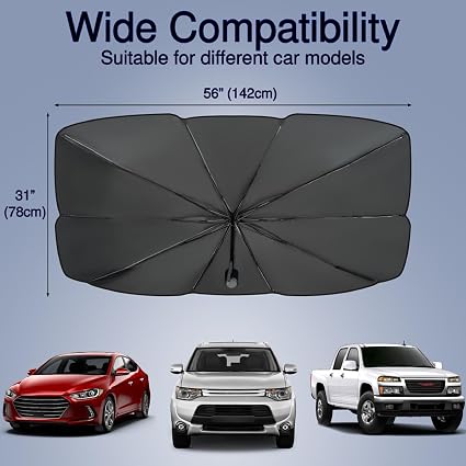 Foldable Car Windshield Sun Shade Umbrella ☀️🚗