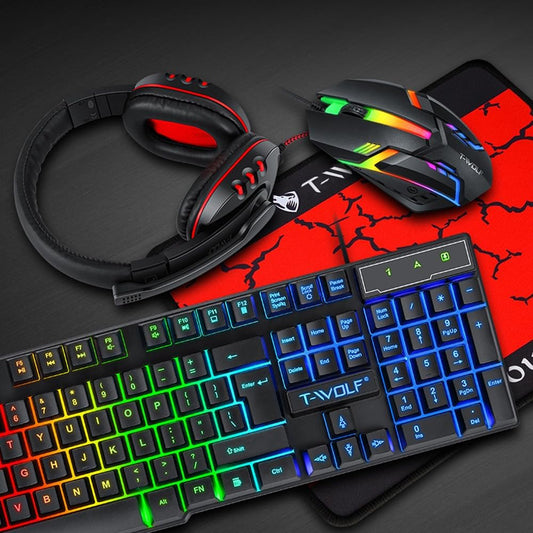 4 in 1 Gaming Combo ( Keyboard - headset - mousepad - mouse )