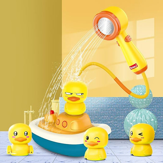 Kids Duck Bath Fountain Toy – Electric Water Spray Fun