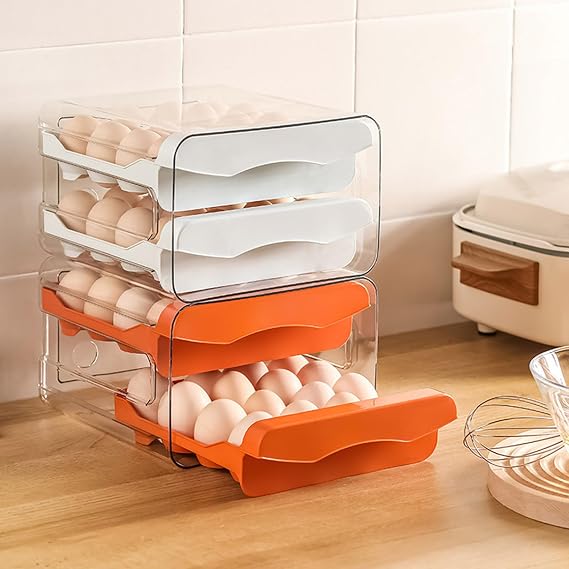 Double-Layer Egg Storage Box 🥚🧡