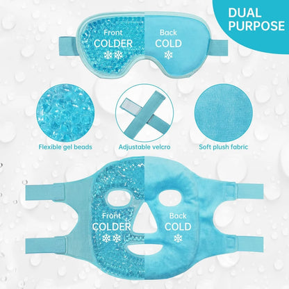 Reusable Gel Face Mask – Hot & Cold Therapy Mask