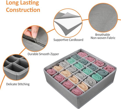 Underwear Storage Box Set Of 4 Pcs