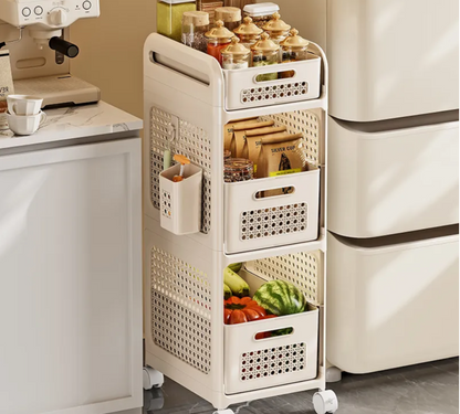 3-Tier Rolling Storage Cart – Multi-Purpose Organizer with Wheels 🛒✨