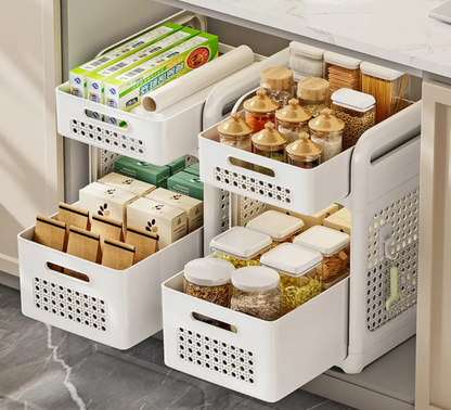 3-Tier Rolling Storage Cart – Multi-Purpose Organizer with Wheels 🛒✨