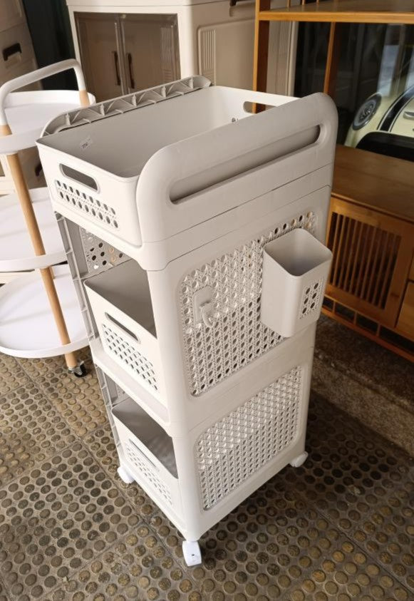 3-Tier Rolling Storage Cart – Multi-Purpose Organizer with Wheels 🛒✨