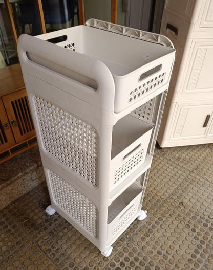 3-Tier Rolling Storage Cart – Multi-Purpose Organizer with Wheels 🛒✨