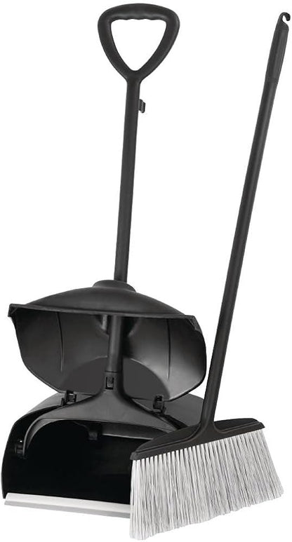 Dustpan & Broom Set – Long Handle Upright Cleaning Kit