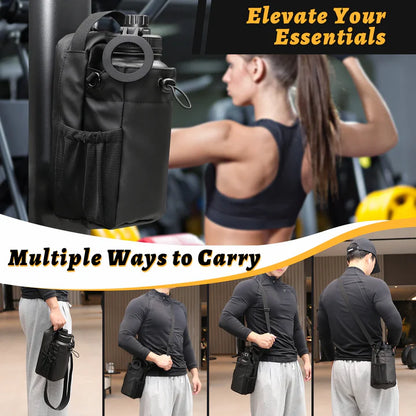 Magnetic Gym Bag With Water Bottle Holder