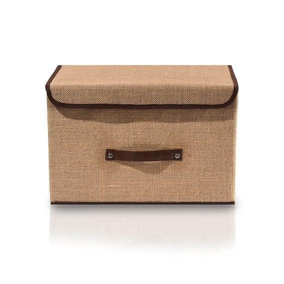 Storage Box with Lid Stackable Foldable Storage Container for Clothes