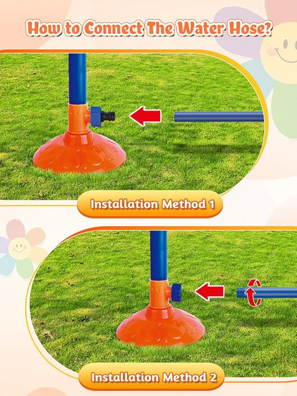 Rainbow Water Sprinkler Toy – Outdoor Summer Splash Game for Kids 🌈💦✨