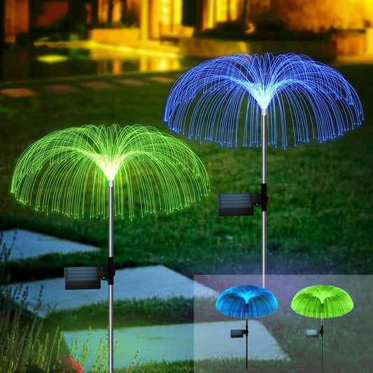 Solar Jellyfish Garden Lights – 2PCS Color-Changing LED Decor 🌈✨
