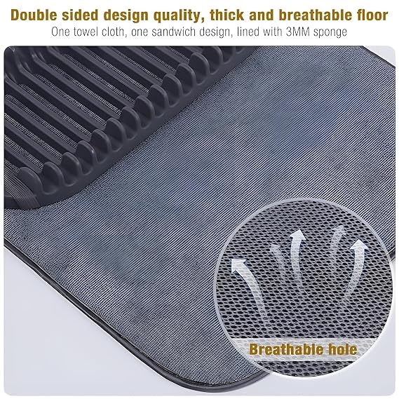 Super Absorbent Dish Drying Mat 🍽️💧