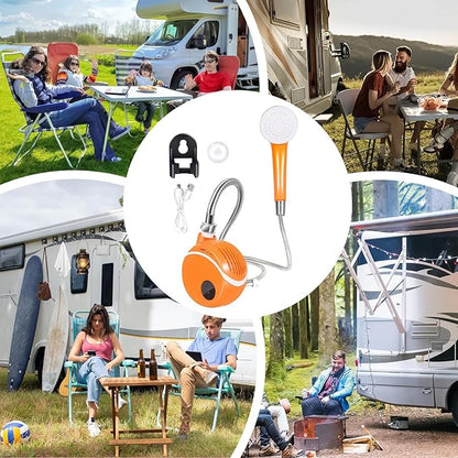 Portable Camping Shower – Rechargeable Digital Display Pump