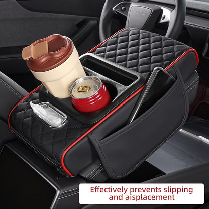 5-in-1 Car Armrest Organizer – Cup & Tissue Holder 🚗✨