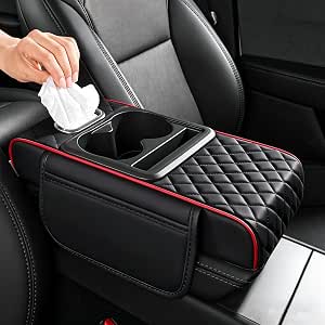 5-in-1 Car Armrest Organizer – Cup & Tissue Holder 🚗✨