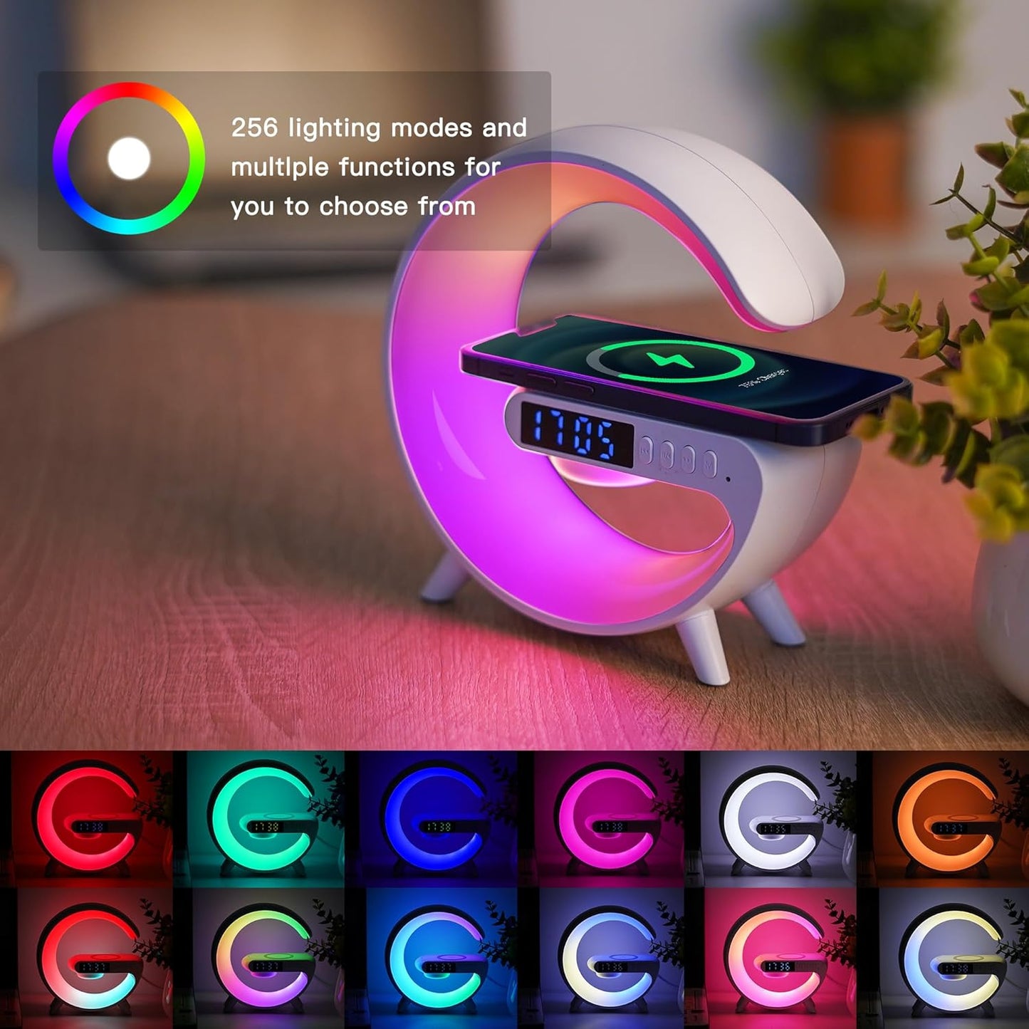 4 in 1 Wireless Charger Night Light Lamp