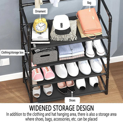 3-in-1 Coat Rack & Shoe