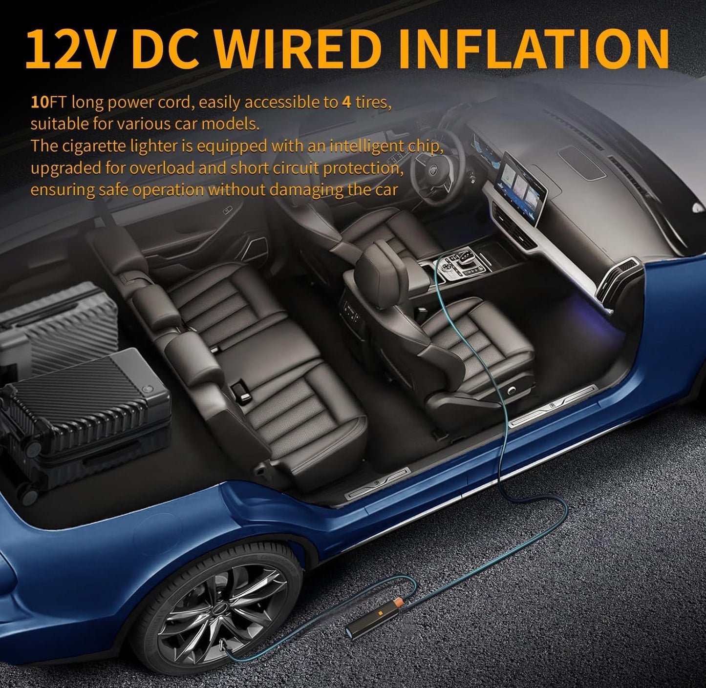Tire Inflator Portable Air Compressor