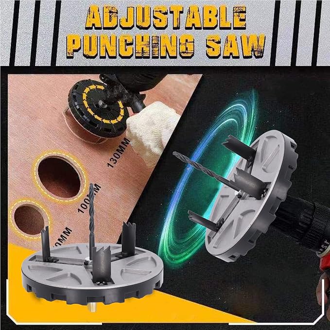 Adjustable Round Hole Cutter – Multi-Purpose Punching Saw