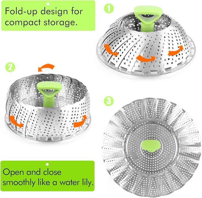 Expandable Vegetable Steamer Basket 🥦🍲
