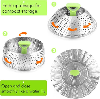 Expandable Vegetable Steamer Basket 🥦🍲