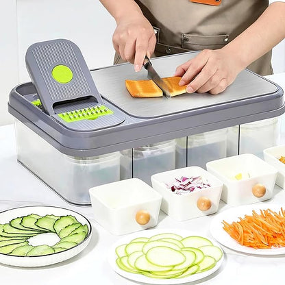 Multifunctional Kitchen Gadget: Vegetable Chopper, Fruit Slicer, and Grater