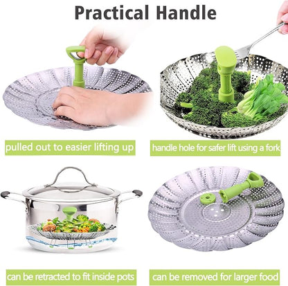 Expandable Vegetable Steamer Basket 🥦🍲