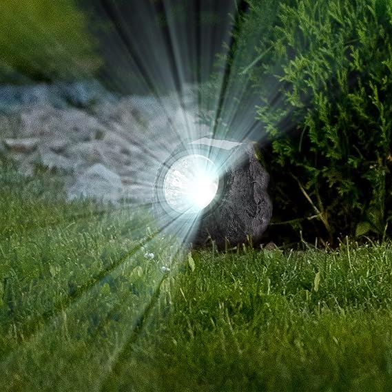 LED Solar Rock Lights – Set of 4 ☀️🪨✨