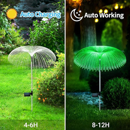 Solar Jellyfish Garden Lights – 2PCS Color-Changing LED Decor 🌈✨