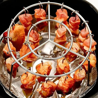 24-Skewer Air Fryer Kebab Rack 🍢🔥