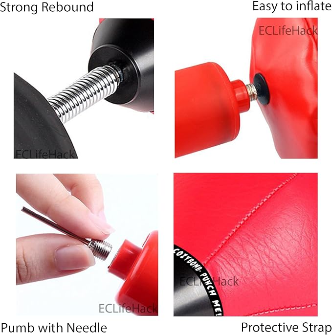 Desktop Punching Bag, [Upgrade, Flexibility] Boxing Bag Speed Balls Boxing High - Black color
