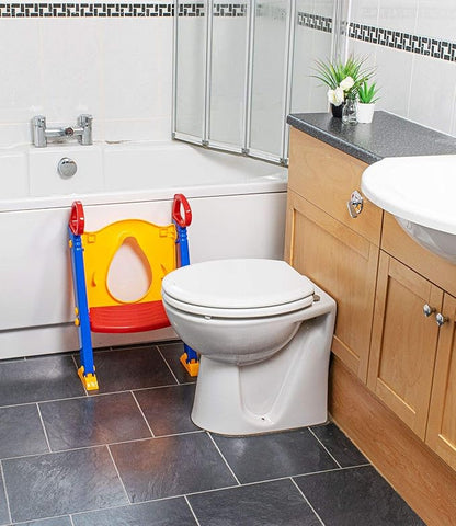 Baby Potty Training Seat – Foldable Toilet Trainer with Ladder