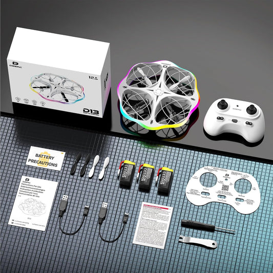 Cool Led Drone 360Degree Roll Colorful Luminous Ball Stunt Tumbling Quadcopter Toy BK8